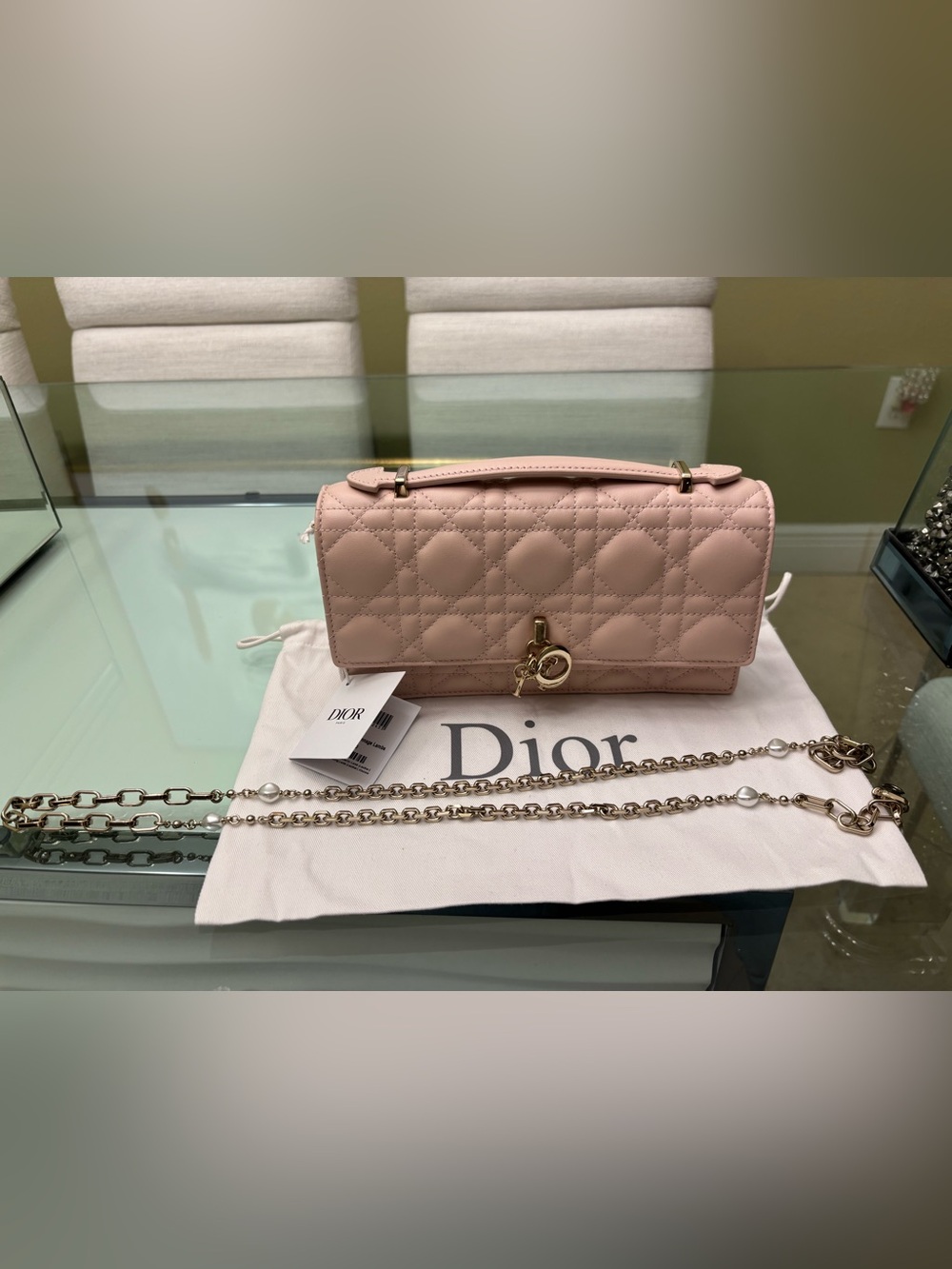 Authentic Brand New My Dior Mini Bag
Powder Pink Cannage Lambskin - Picture 5 of 16